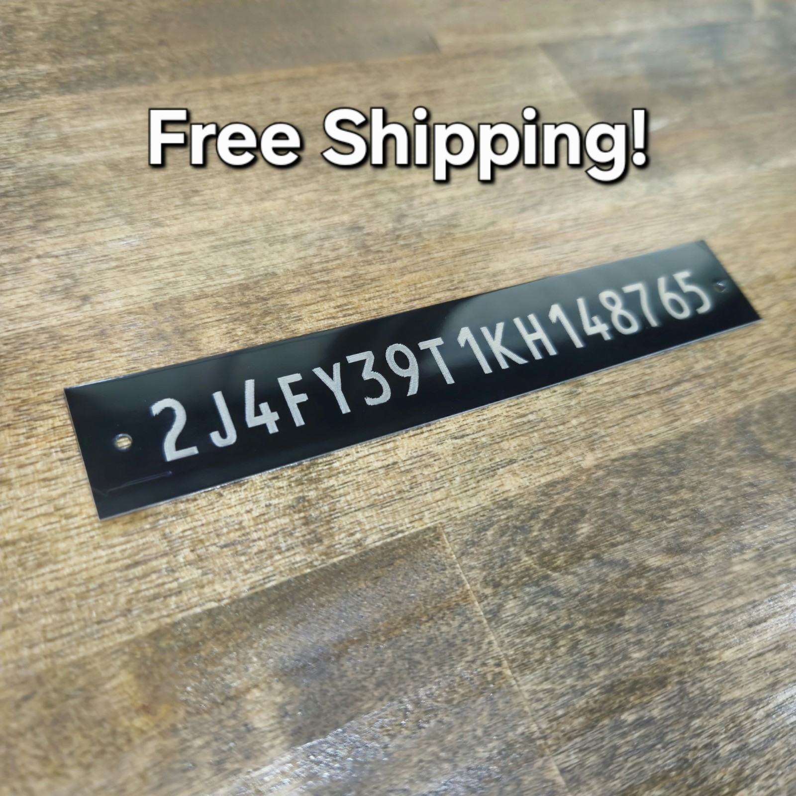.75"x4.5" Custom Serial Number Plate Data Identification Tag ID Restoration Trlr