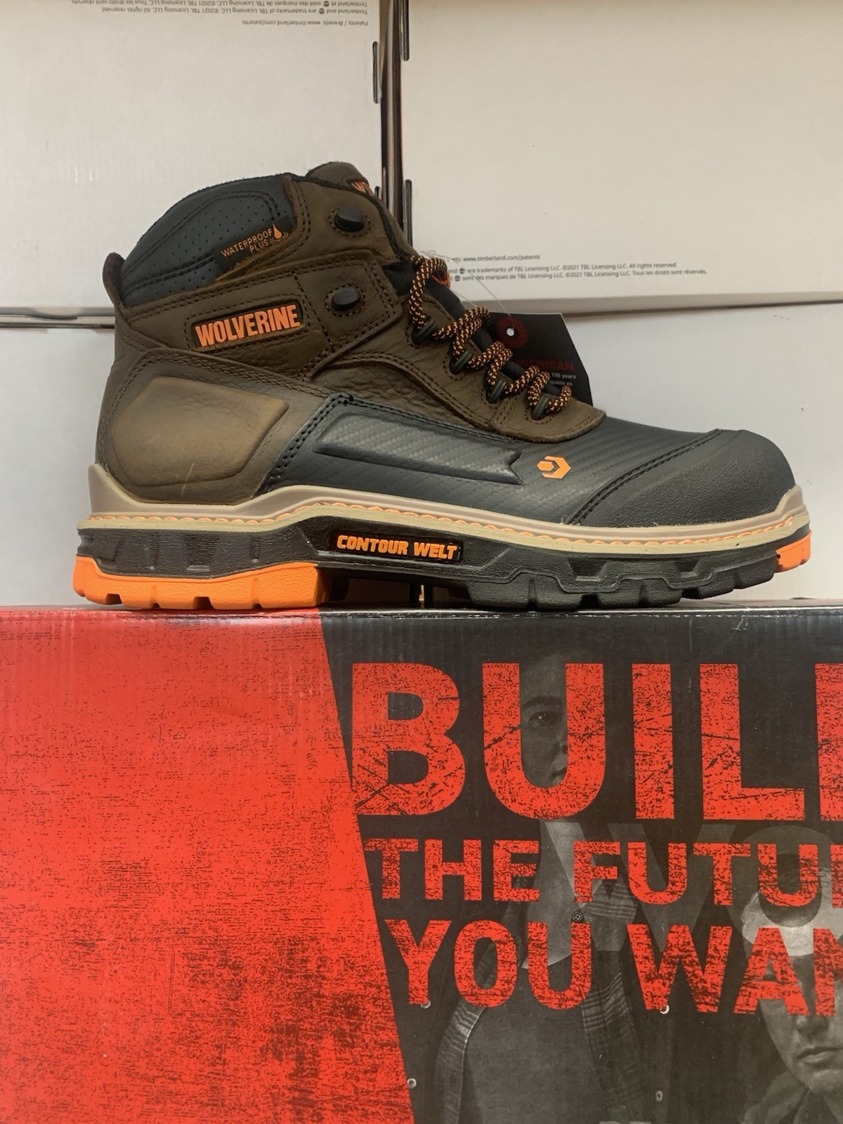 WOLVERINE OVERPASS MID CM Men's NEW Medium Width Composite Toe Work Boot