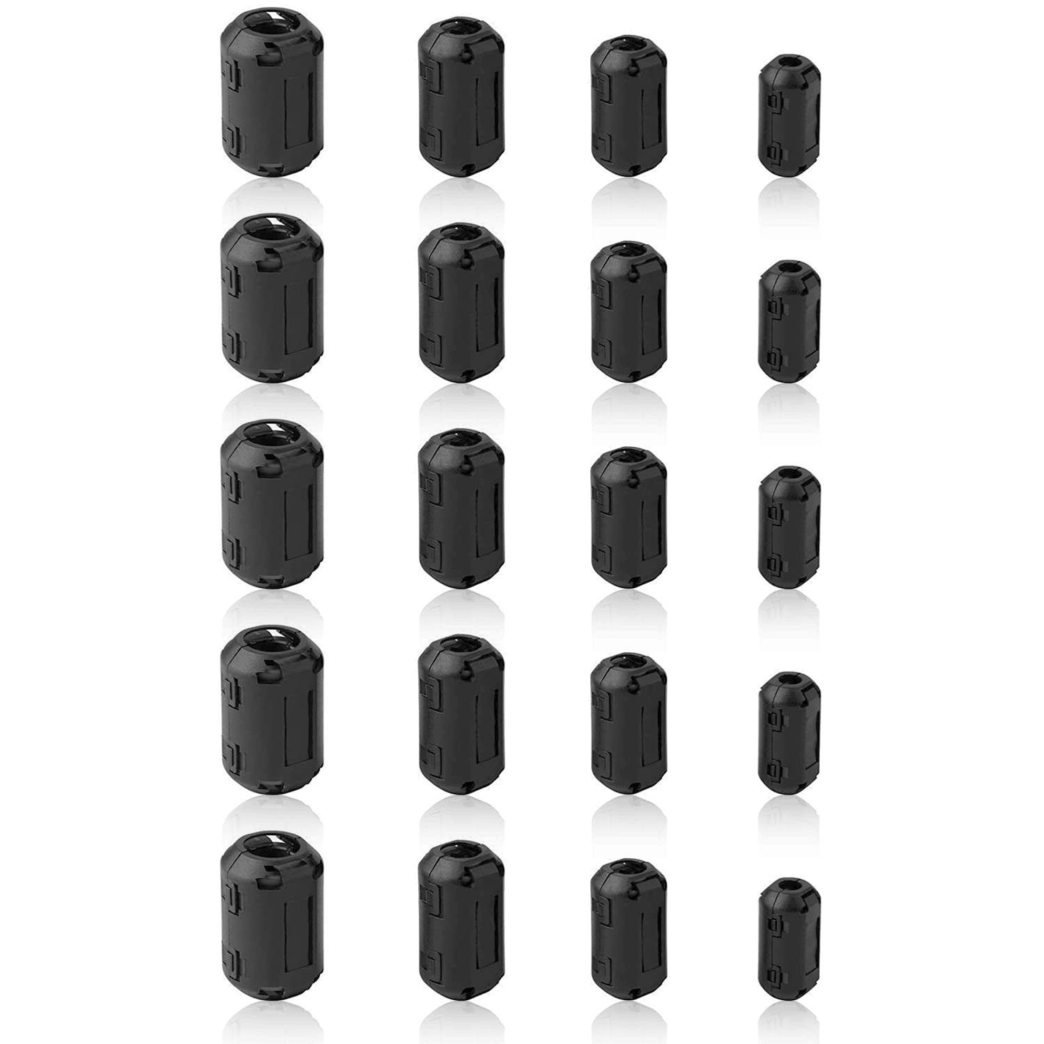 Ferrite Ring Core Black RFI EMI Noise Suppressor Cable 1 Count (Pack of 20)