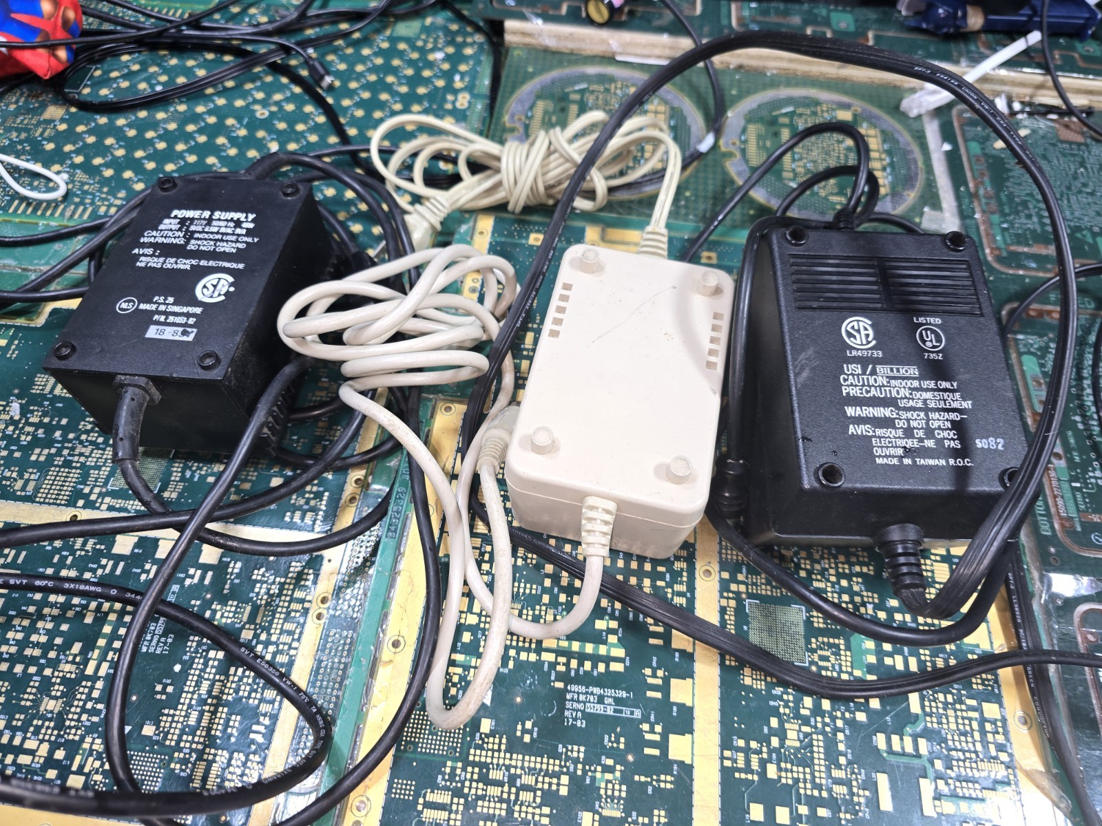 Commodore EXACT-(3) DIFFERENT END PLUGS Power Supplies-UNTESTED-PARTS-READ ALL