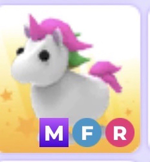 Adopt Me! In-Game Virtual Item Crypto-Collectible/Icon Card MFR Unicorn