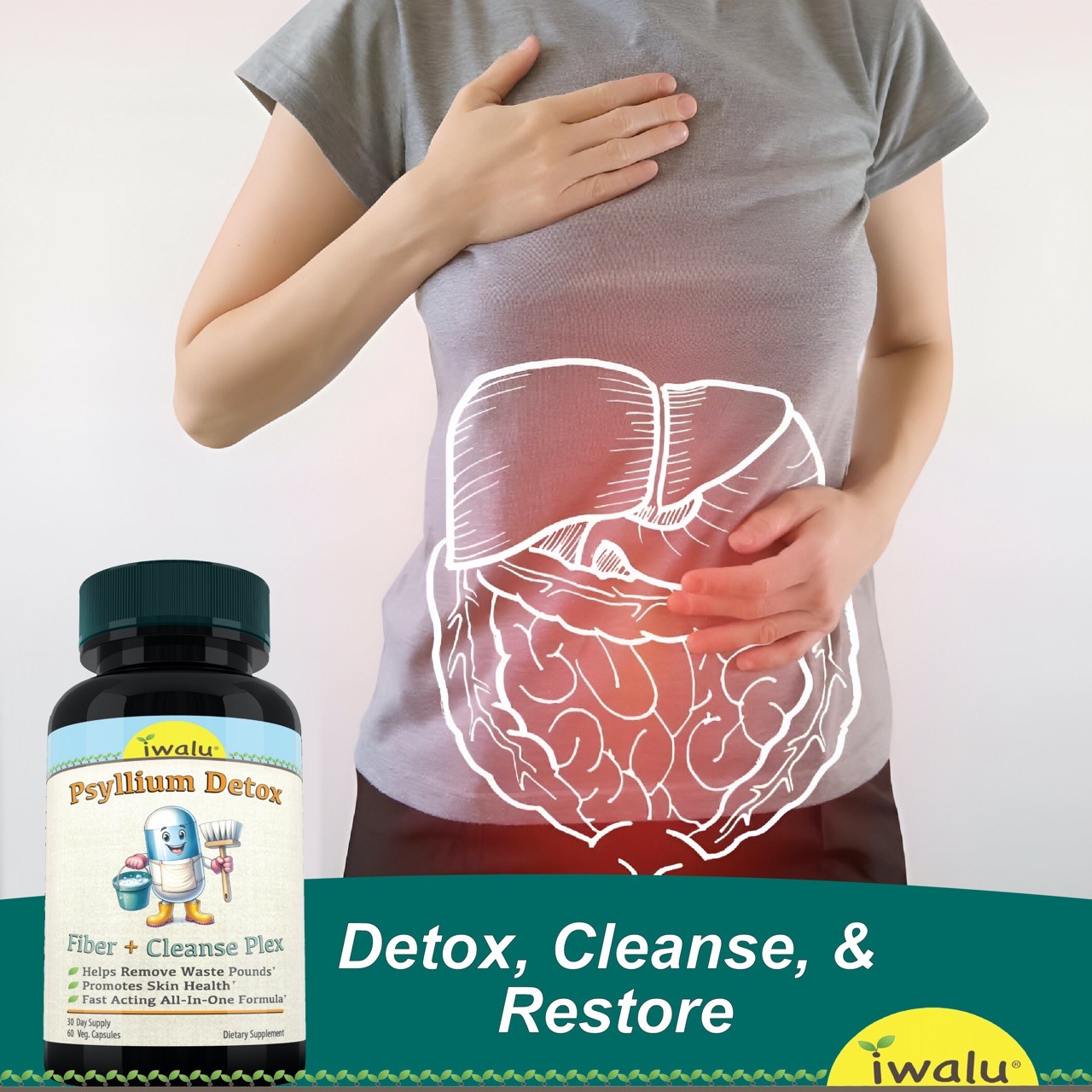 PSYLLIUM DETOX | #1 Limpieza De Estomago E Higado | *ENVÍO GRATIS* Mismo Dia