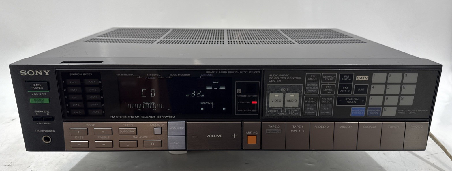 SONY FM Stereo/FM-AM Receiver STR-AV560 Tested!  EB-19998