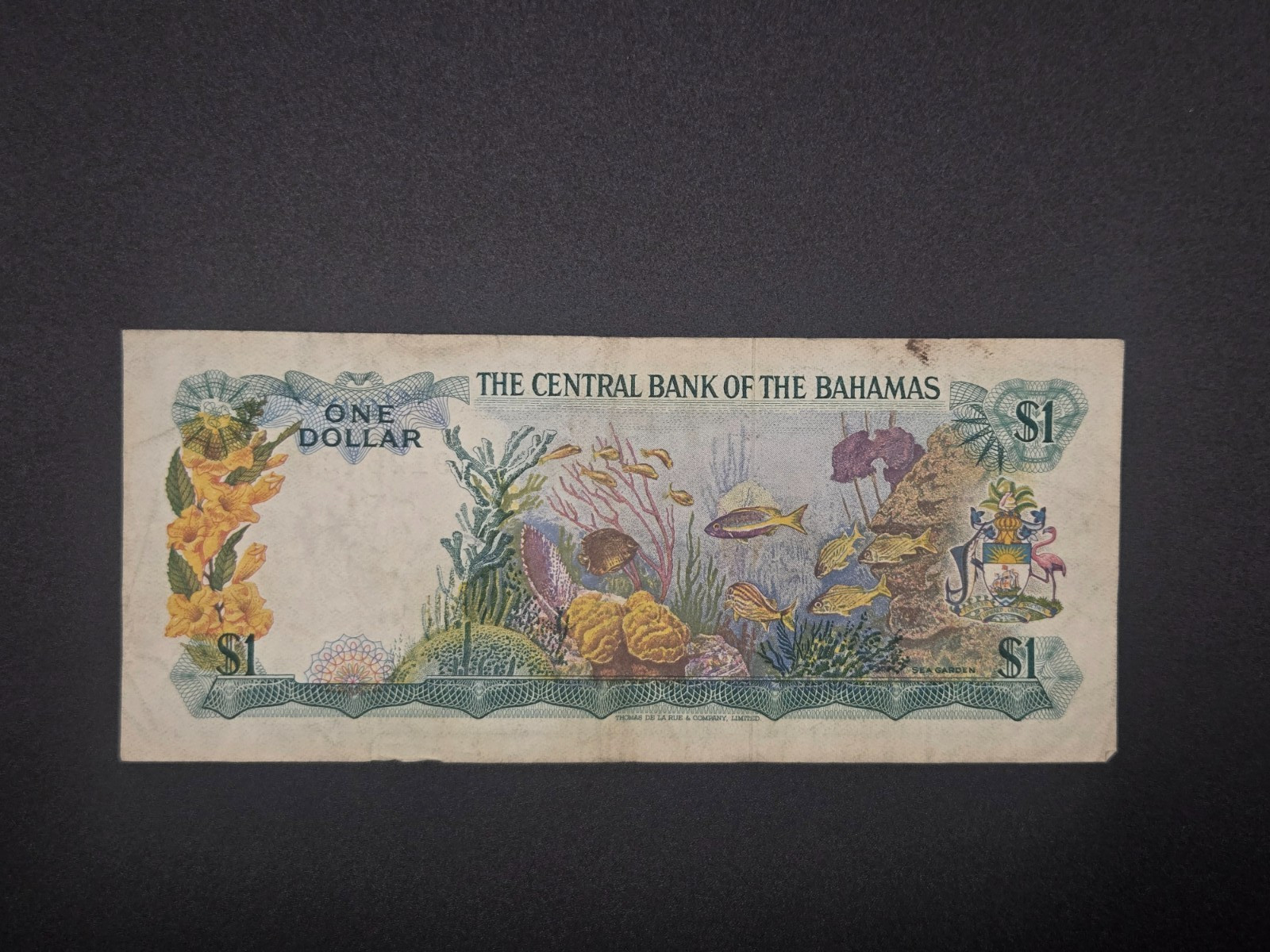 Bahamas 1 Dollar 1974 P-35b VF