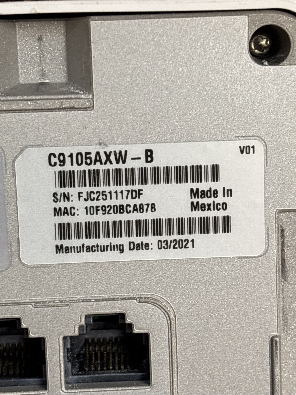 CISCO Catalyst C9105AXW-B Dual Band Wireless Access Point