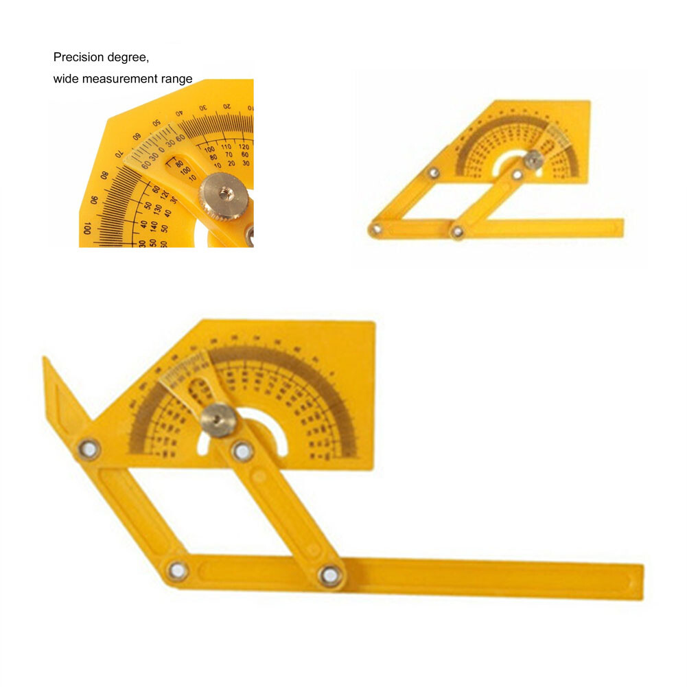 Angle Finder Protractor Goniometer Miter Gauge Arm Measuring Ruler Tool Plastic
