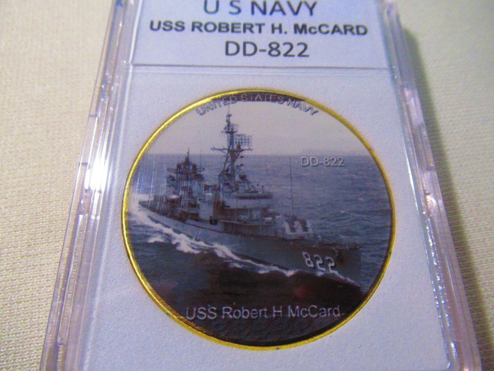 US NAVY - USS Robert H. McCard (DD-822) Challenge Coin