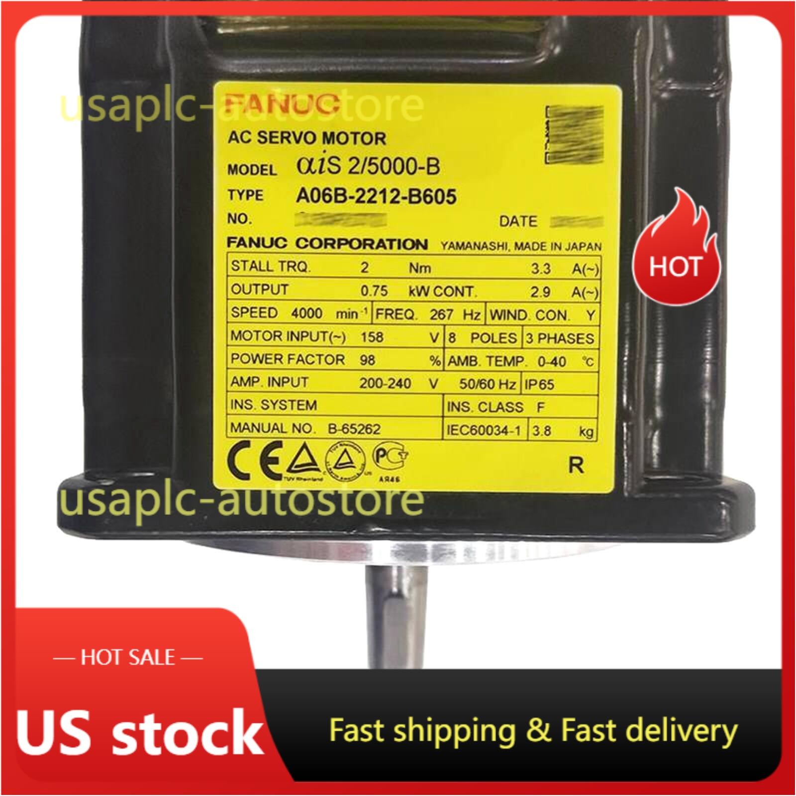 NEW FANUC A06B-2212-B605 Servo Motor