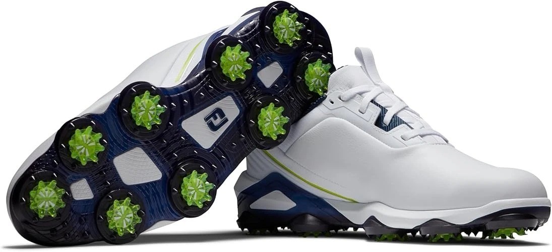 New Men's Footjoy Tour Alpha Golf Shoes - White/Navy - 55536 Size 8.5
