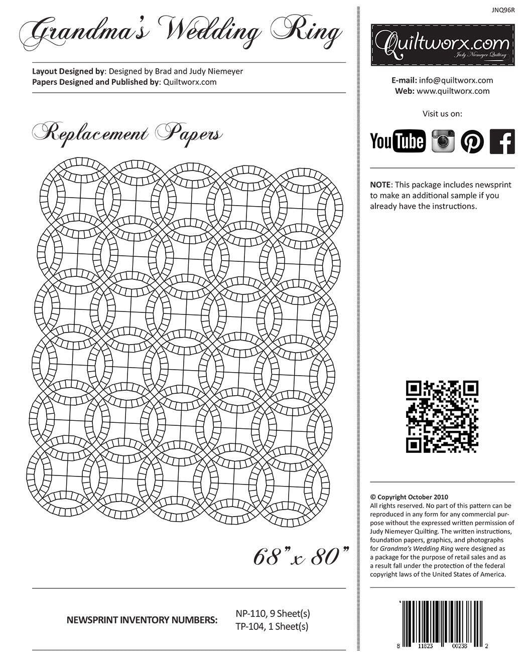 Grandma's Wedding Ring Replacement Foundation Paper for Additional Wedding Ring