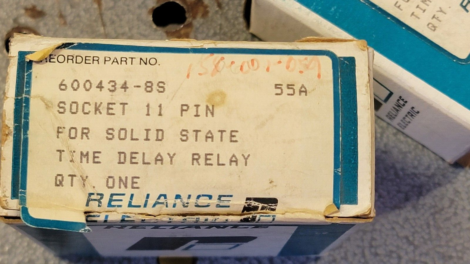 Reliance Electric 600434-BS Solid State Time Delay Relay Socket 11 Pin FREE SHIP