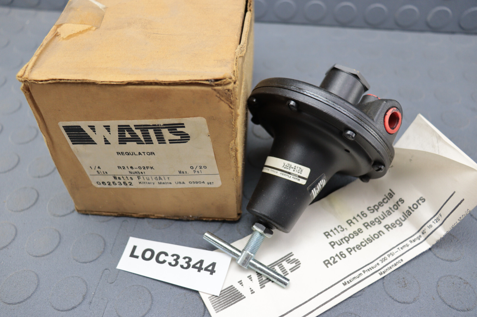 R216 PRECISION REGULATOR WATTS R216-02FK LOC3344