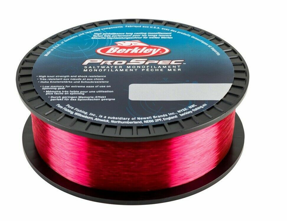 Berkley Pro Spec 300m Saltwater Mono Monofilament Red Yellow Sea Fishing Line