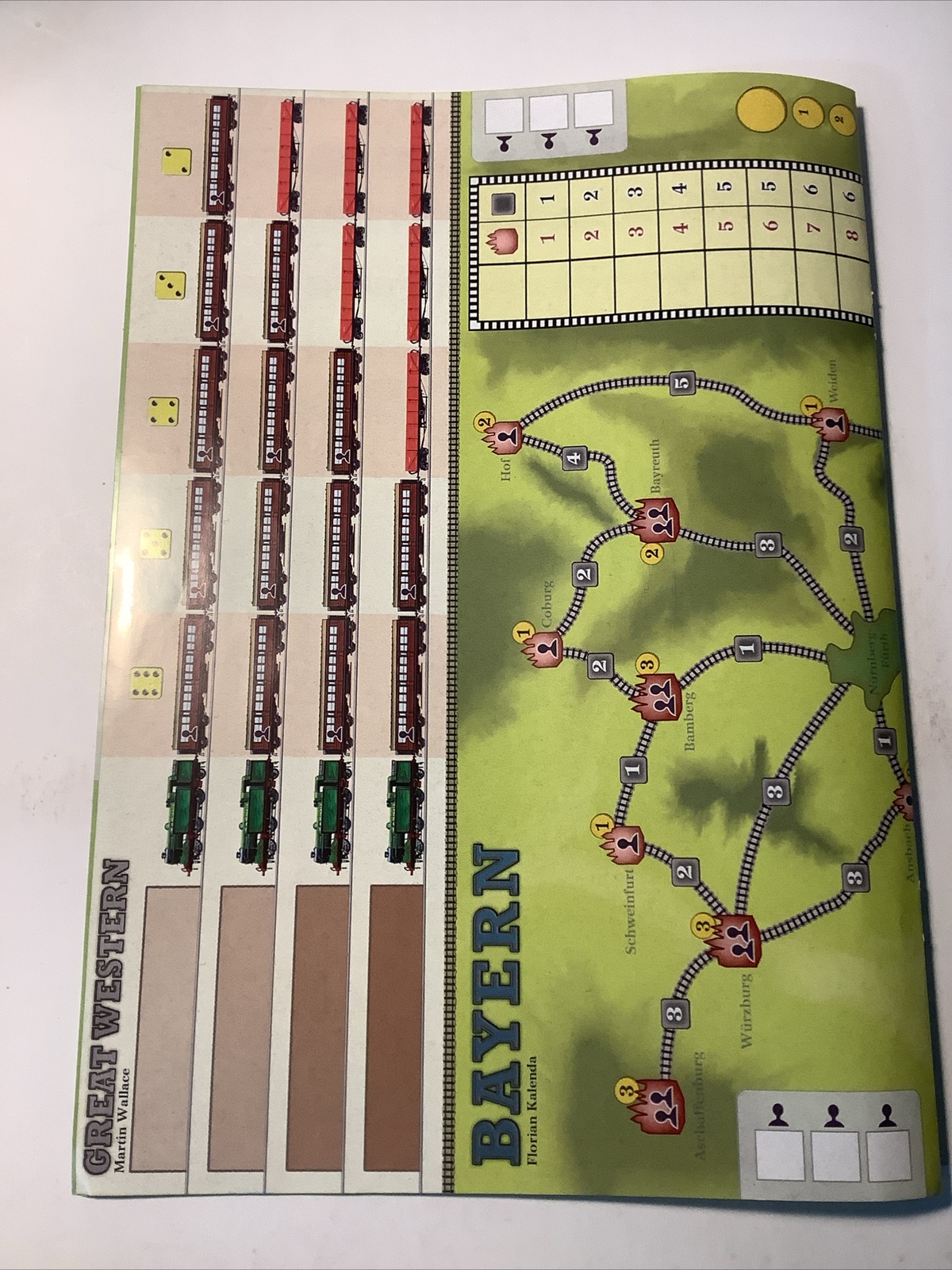 Great Western and SLATE Bag Game By Martin Wallace Spielbox Magazine Ed. No. 92