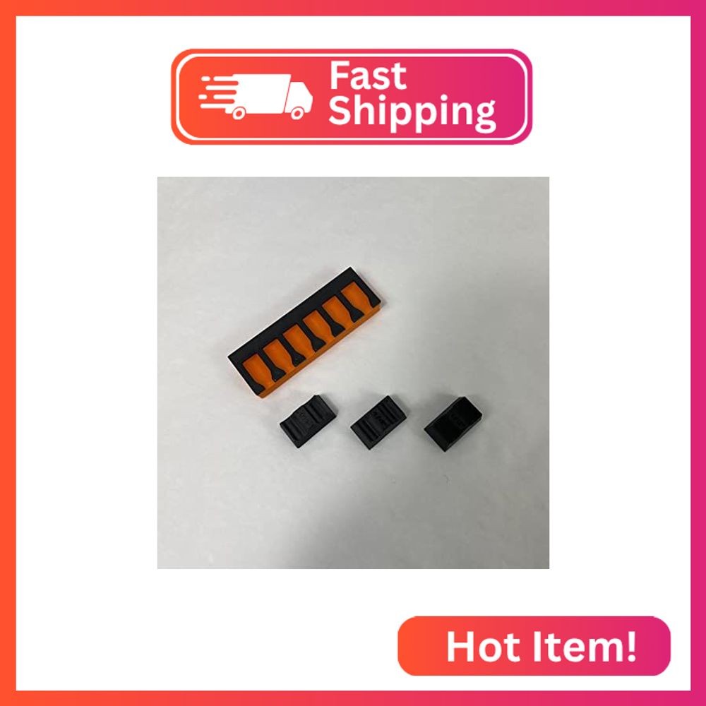 3D Tool Trays MagAttach Socket Extension Organizers (1/4", Orange/Black)