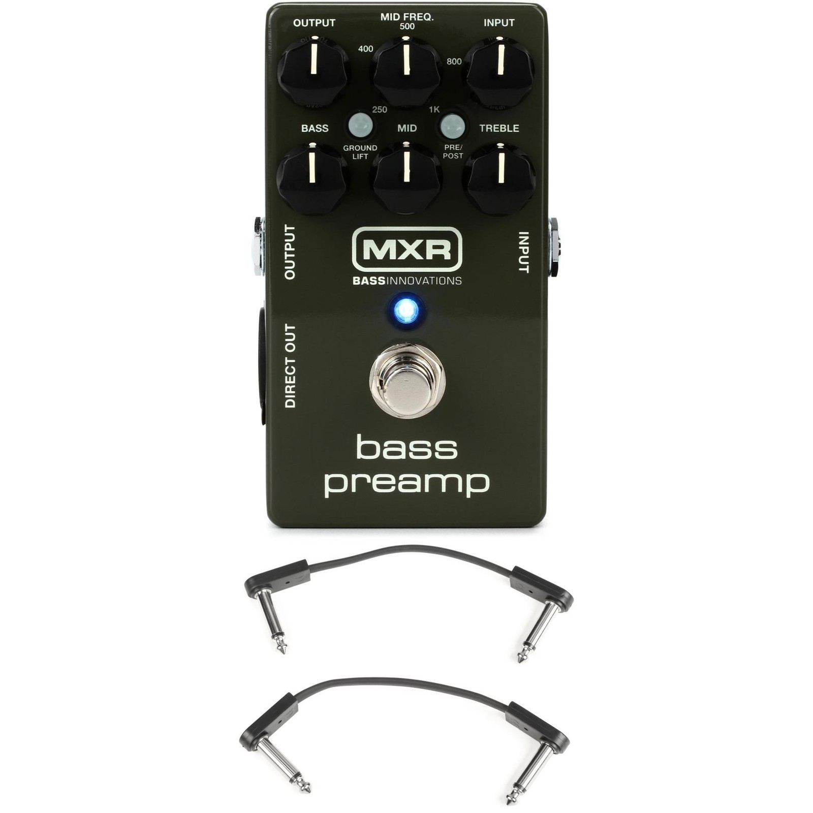MXR M81 Bass Preamp with EBS Patch Cables