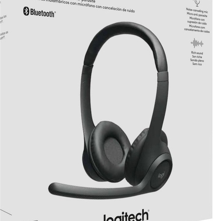 Logitech Zone 300 Black Bluetooth Wireless Headset Noise-Canceling