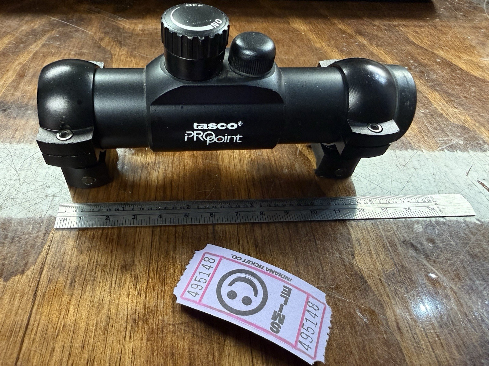 Tasco PDP2 Pro Point Red Dot Sight Scope PDP2BD With Rings