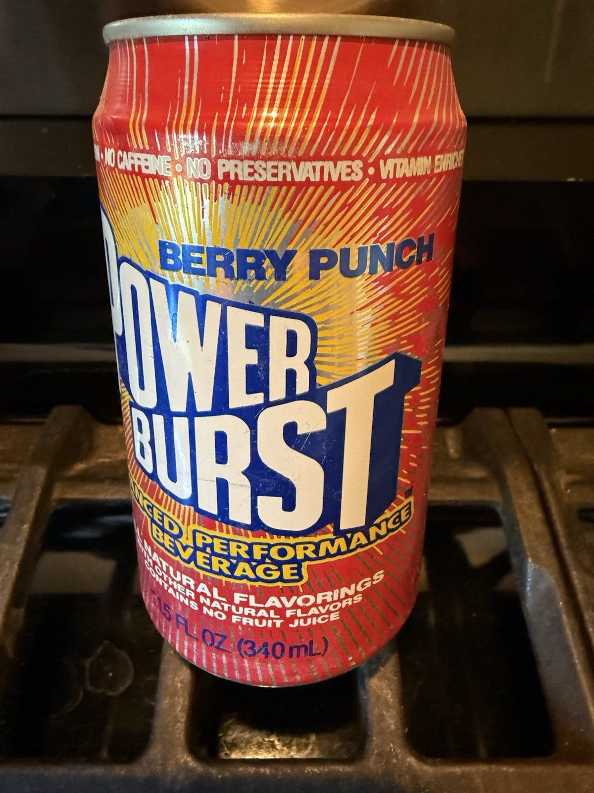 POWER BURST 💥 🍒 soda 🥤can - 🇺🇸