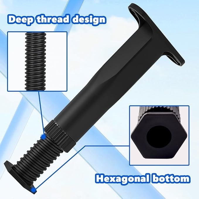 4 Pack Adjustable Support Leg Replacement for Bed Frame Wood Slats