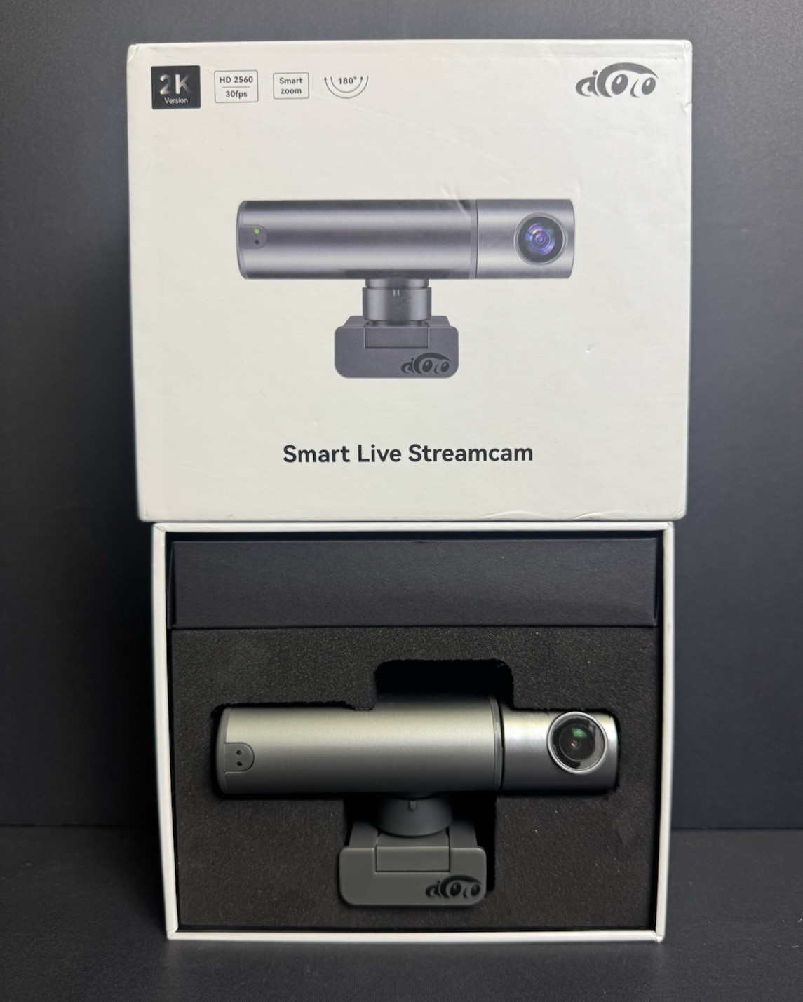 TELESIN AICOCO 2K Webcam Auto Tracking Smart Live Stream USB Camera Conference C