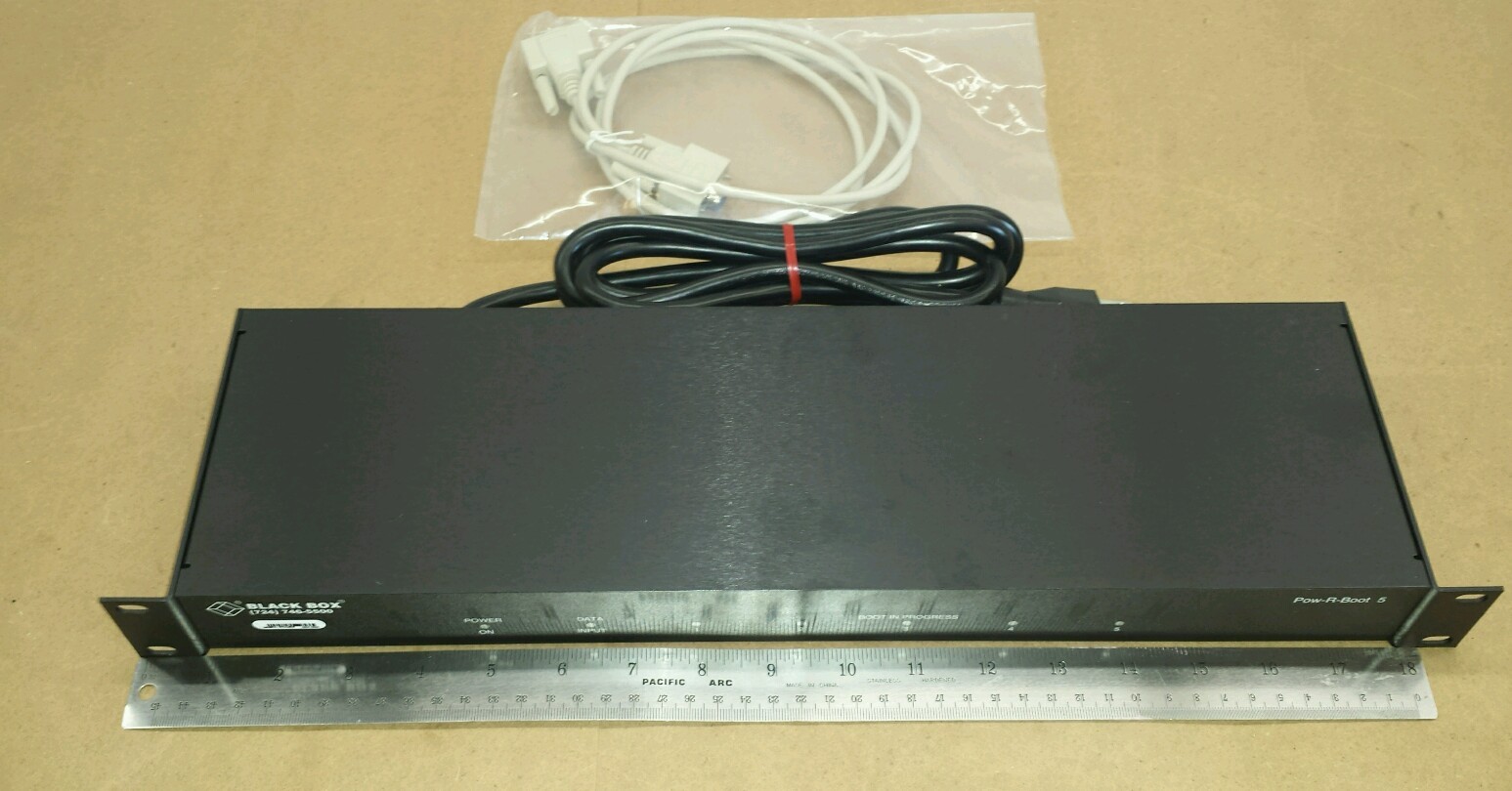 Black Box Pow-R-Boot 5+ Power Strip Model SWI020A-R2 15.1A 115V 60Hz