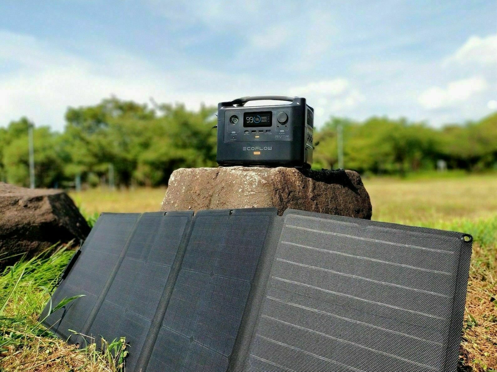 EcoFlow 110W Portable Solar Panel Foldable with Carry Case Very Good Refurbished