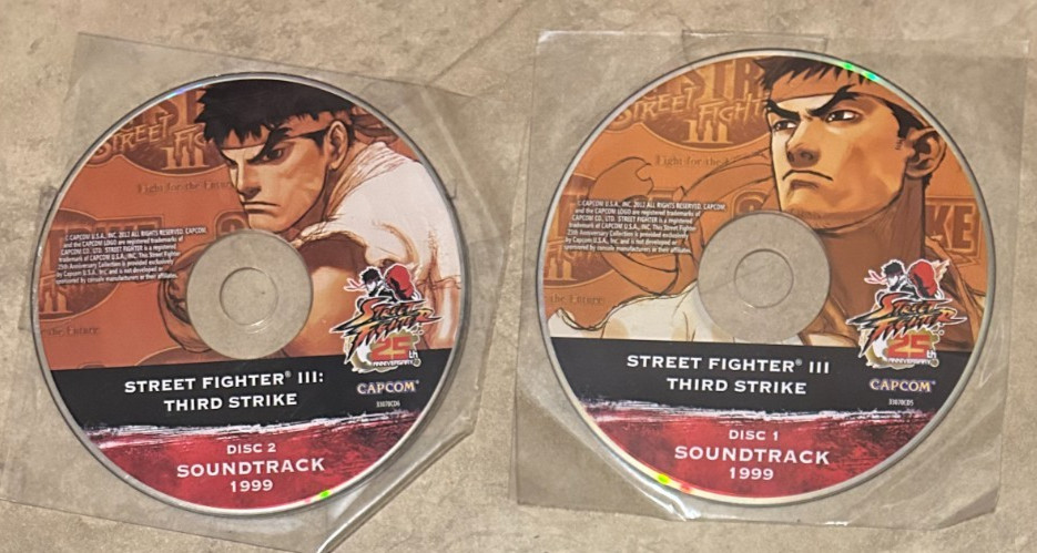 1999 Street Fighter III 3 Third Strike 25th Anniversary Soundtrack 2 CD Set NEW