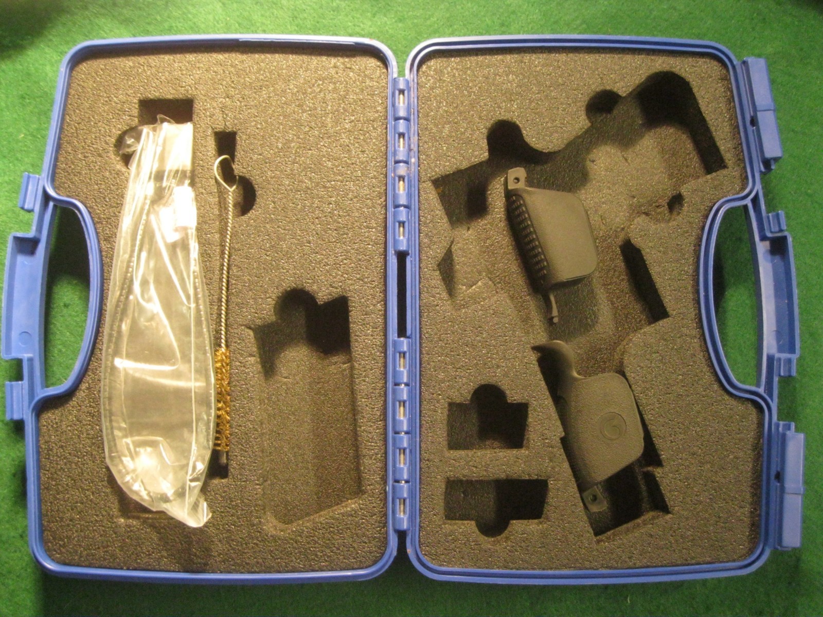 Girsan MC285A 9mm Case, Empty Box Side Label, Lock, Grips, Brush*