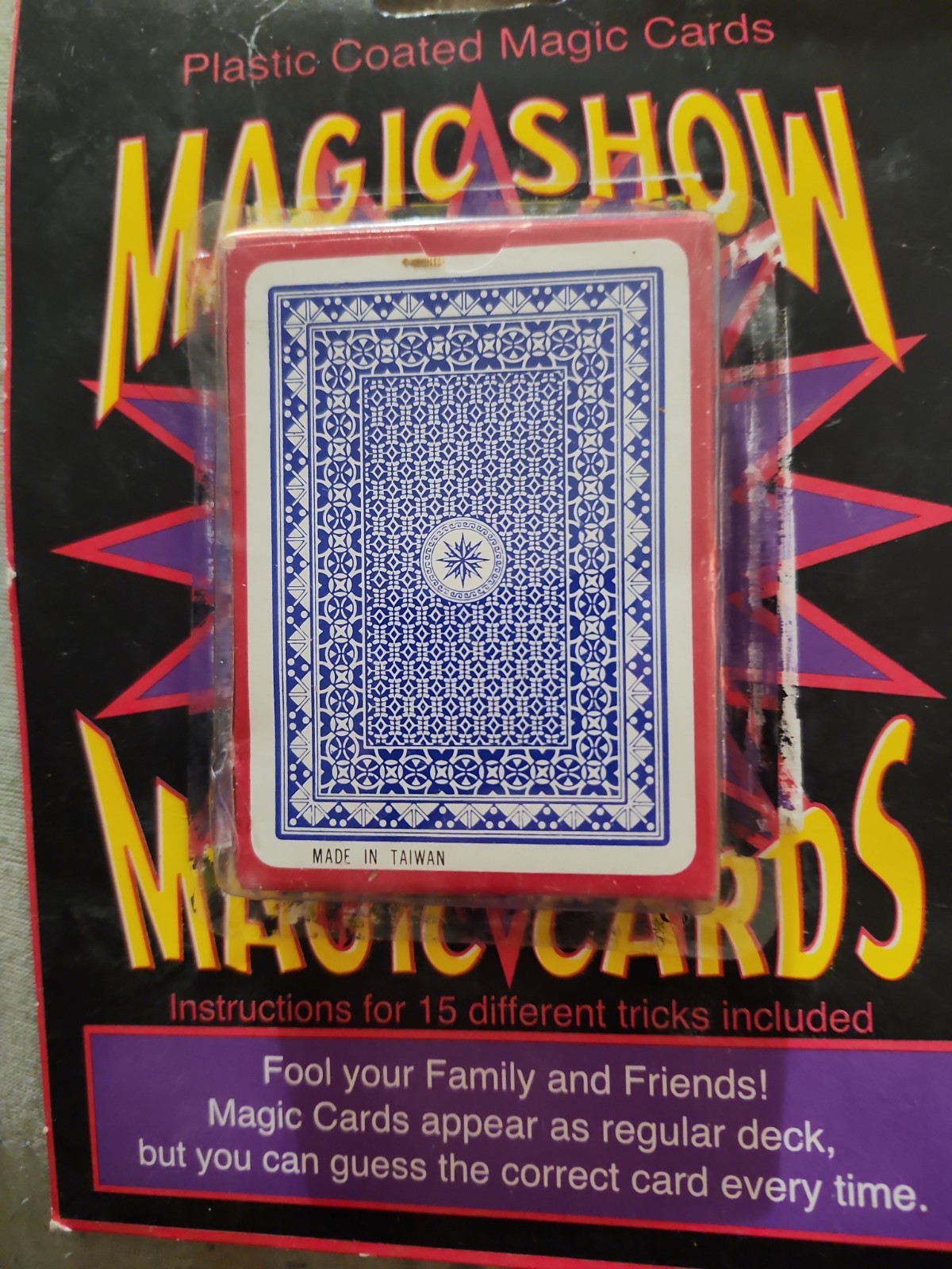 New in Package Plastic Coated Magic Show Magic Playing Cards Card Deck Tricks