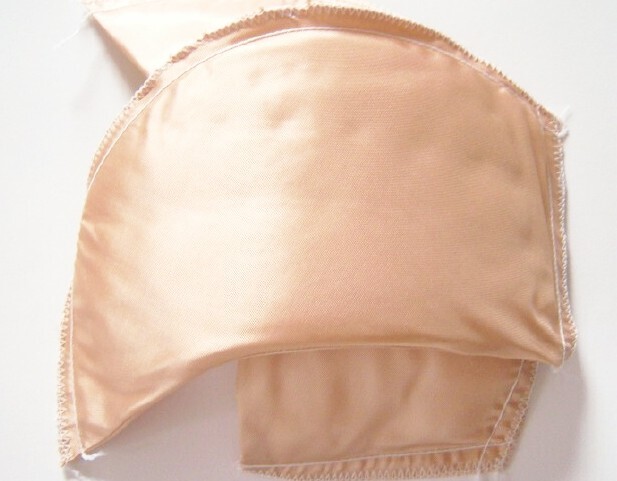 Nude 5/8" Straight Taffeta Covered 4 3/4" x 9 1/2" Shoulder Pad Pair SP-7