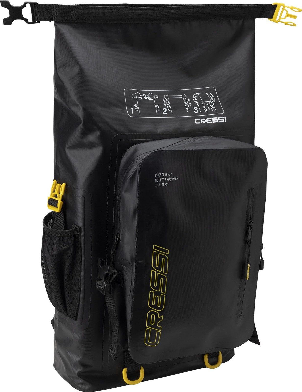 Cressi Venom Dry Backpack – Multiple Compartments for Holding Wetsuits and Sm...