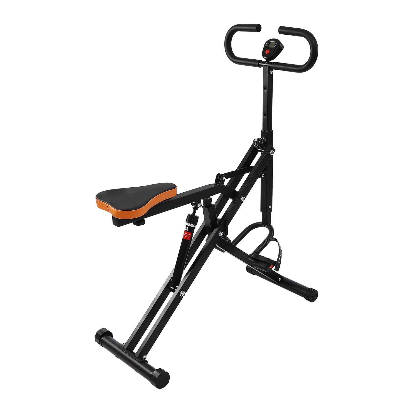 Foldable Squat Assist Trainer Home Gym Machine with LCD Display