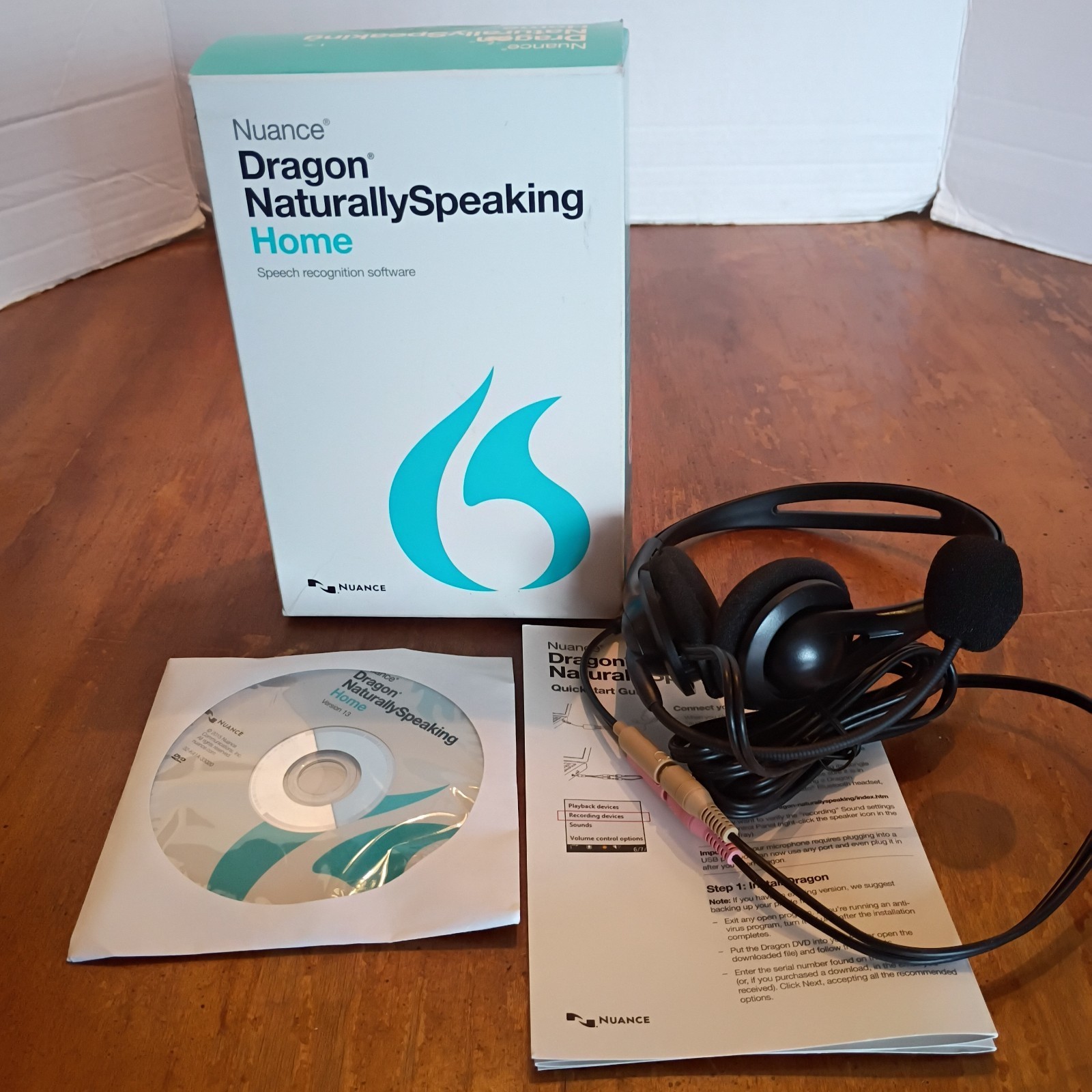 Nuance Dragon Naturally Speaking Home Speech Recognition Software Version 13