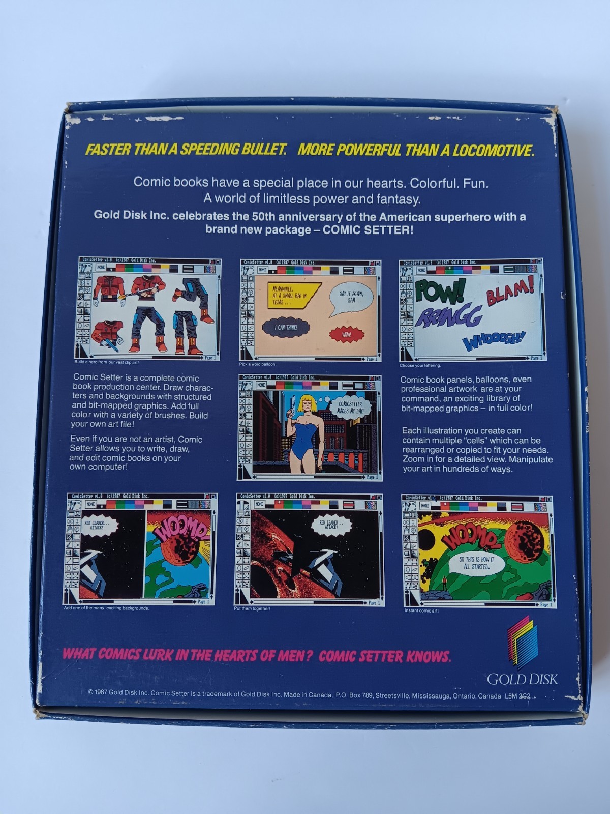 Amiga Comic Setter Computer Software Tested/Works Gold Disk Commodore
