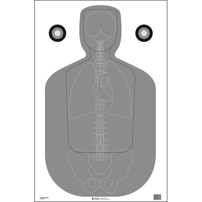 Action Target TQ-21 Qualification Target 23" x 35" 100 Per Box F-TQ21ANT-AV2-100