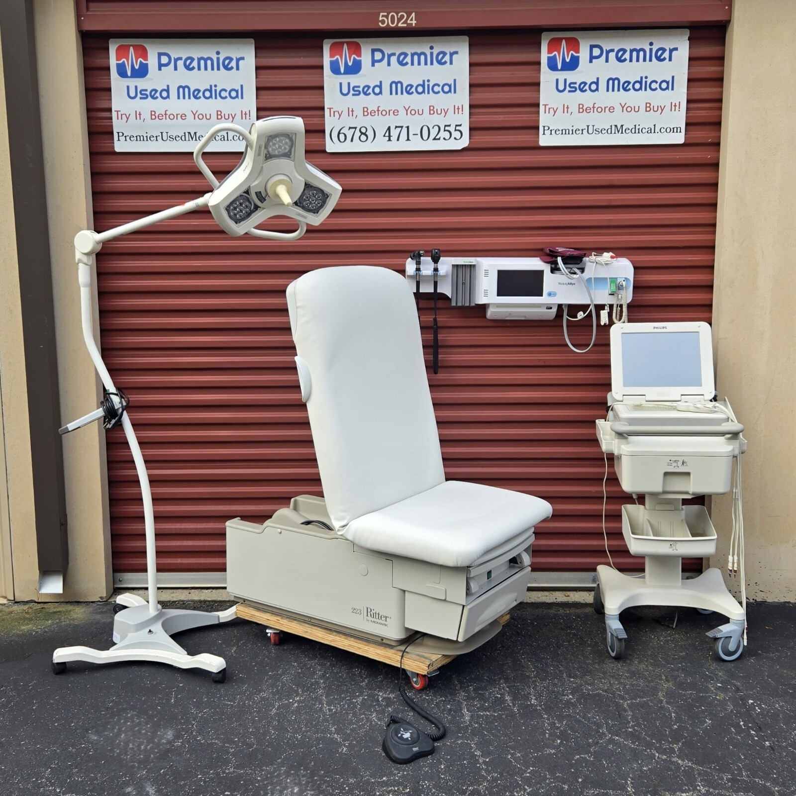Exam Tables for Sale Ritter Midmark 223 White Upholstery *Premier Used Medical*