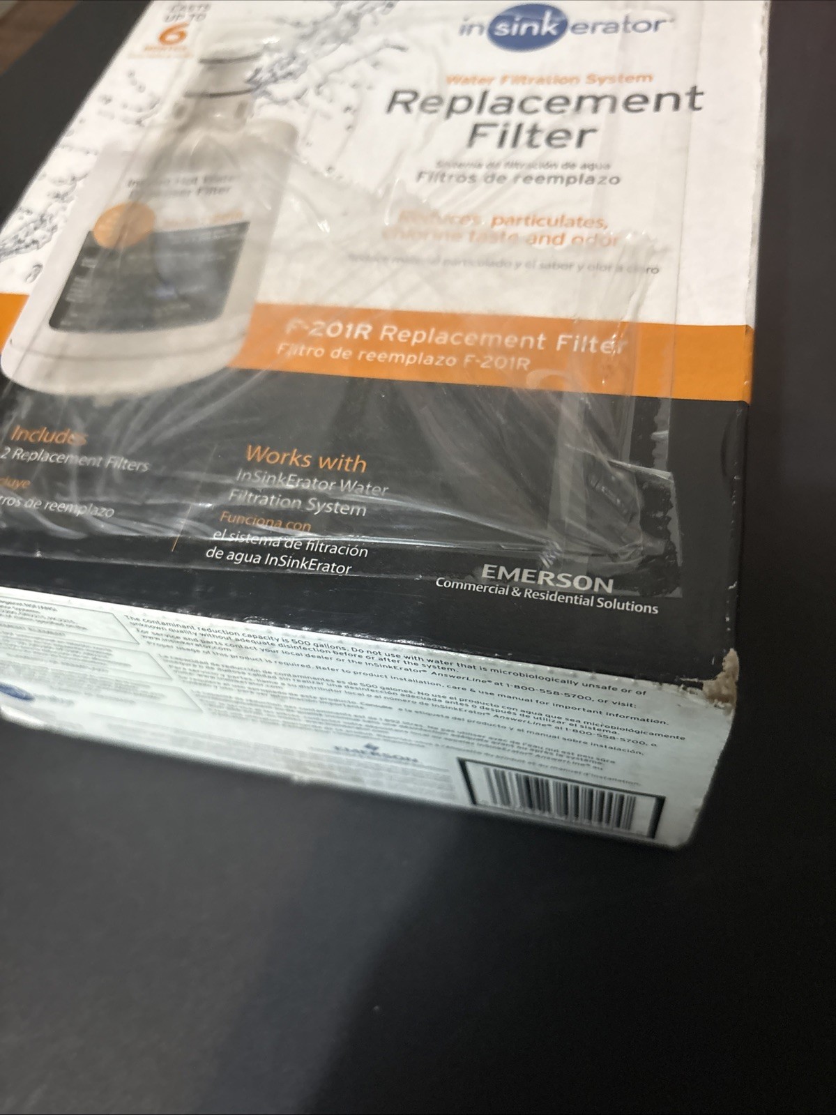 insinkerator hot water dispenser Replacement filter 2 Pack F-201R New