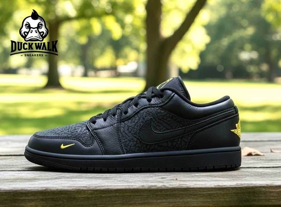 Nike Air Jordan 1 Low SE Shoes Black Anthracite Tour Yellow IM6568-010 Men's NEW