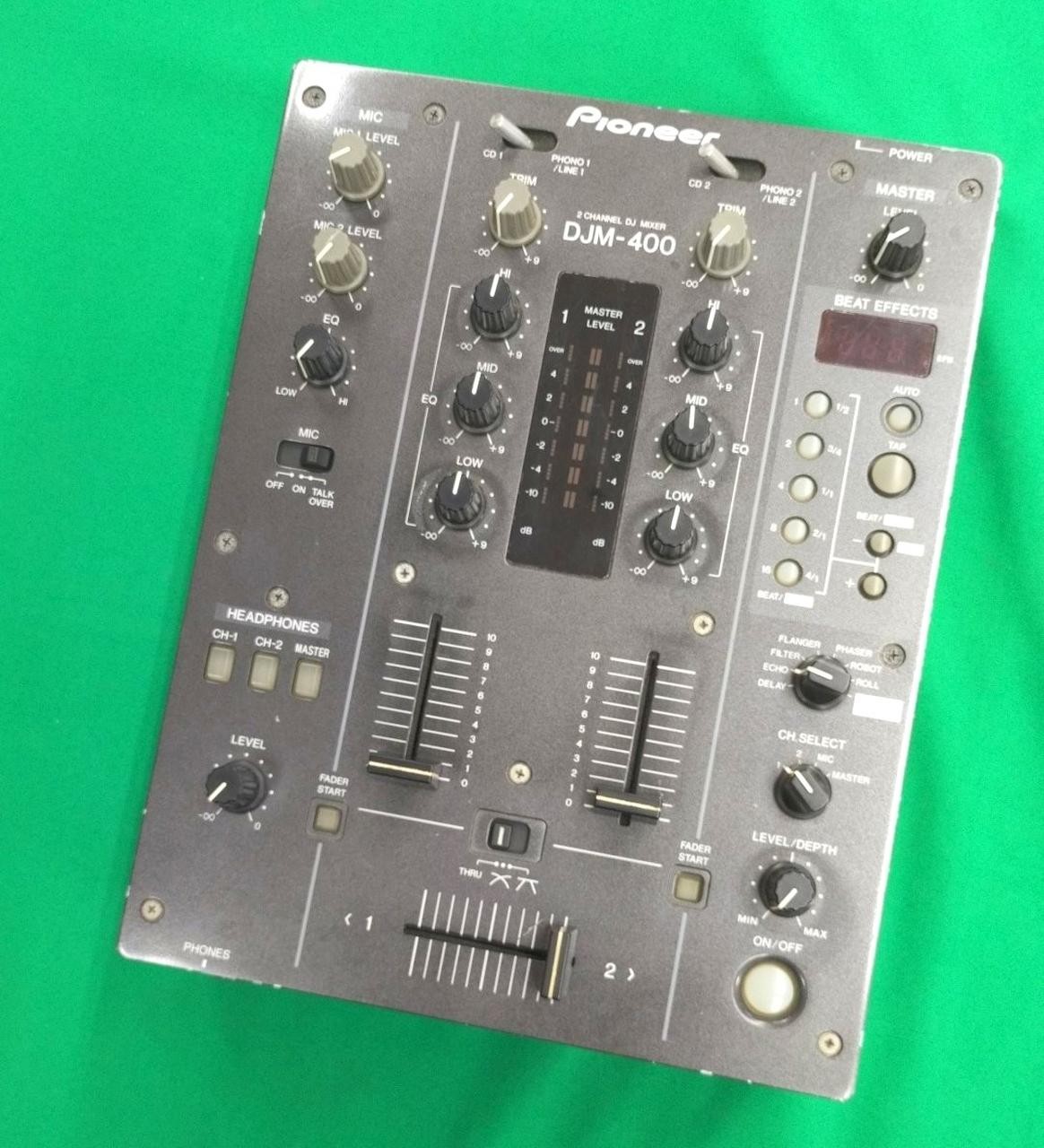 Pioneer DJM-400 2-Channel DJ Mixer with In-Loop Sampler w/ Cable Tested TB01 4.0