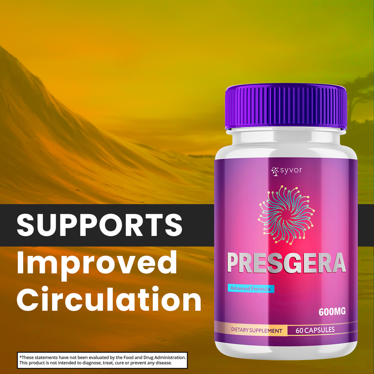 Presgera Advanced Nerve Support Formula Maximum Strength Vitamin 120 Capsules