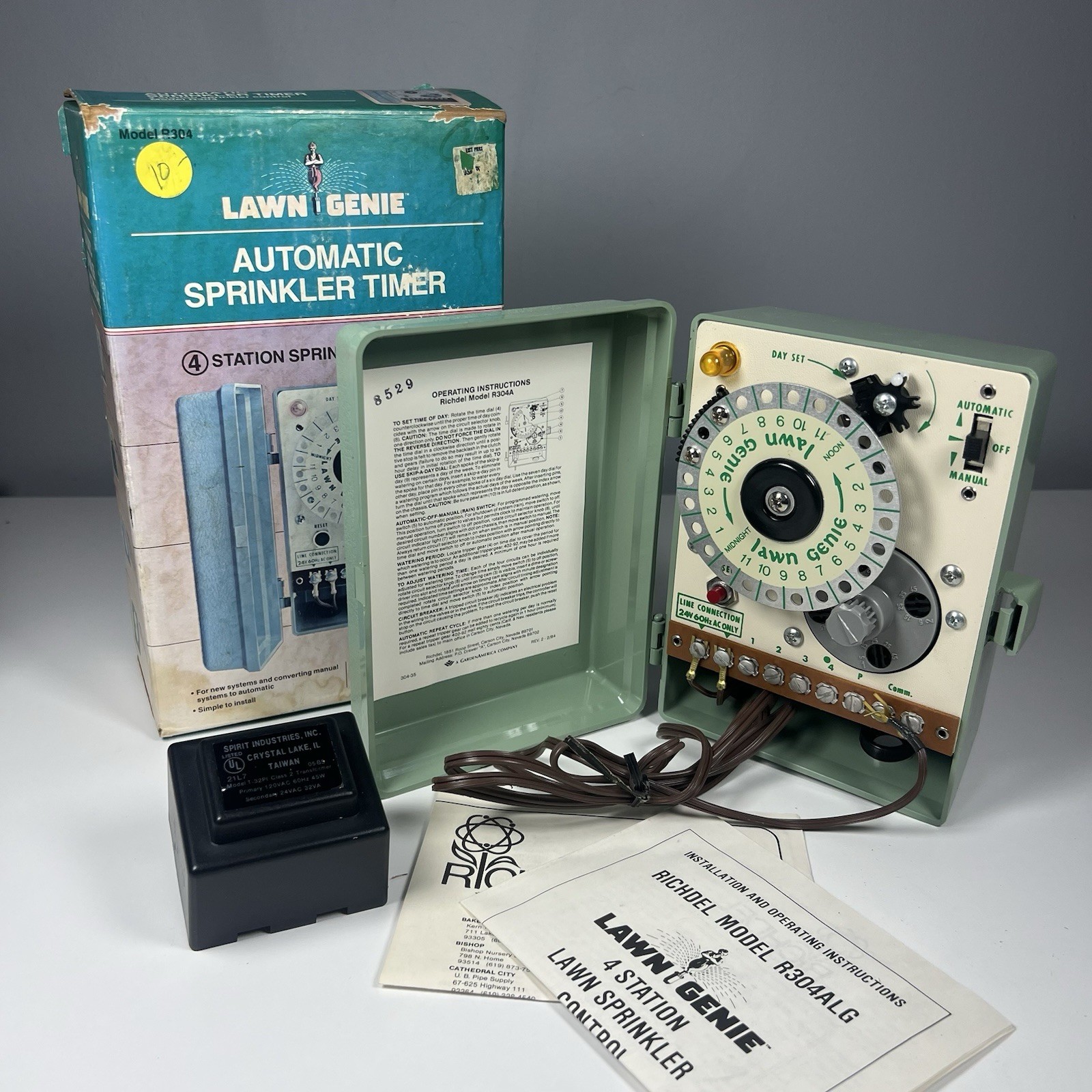 Lawn Genie R304 Richdel 304ALG Automatic Sprinkler Timer Vintage New Open Box