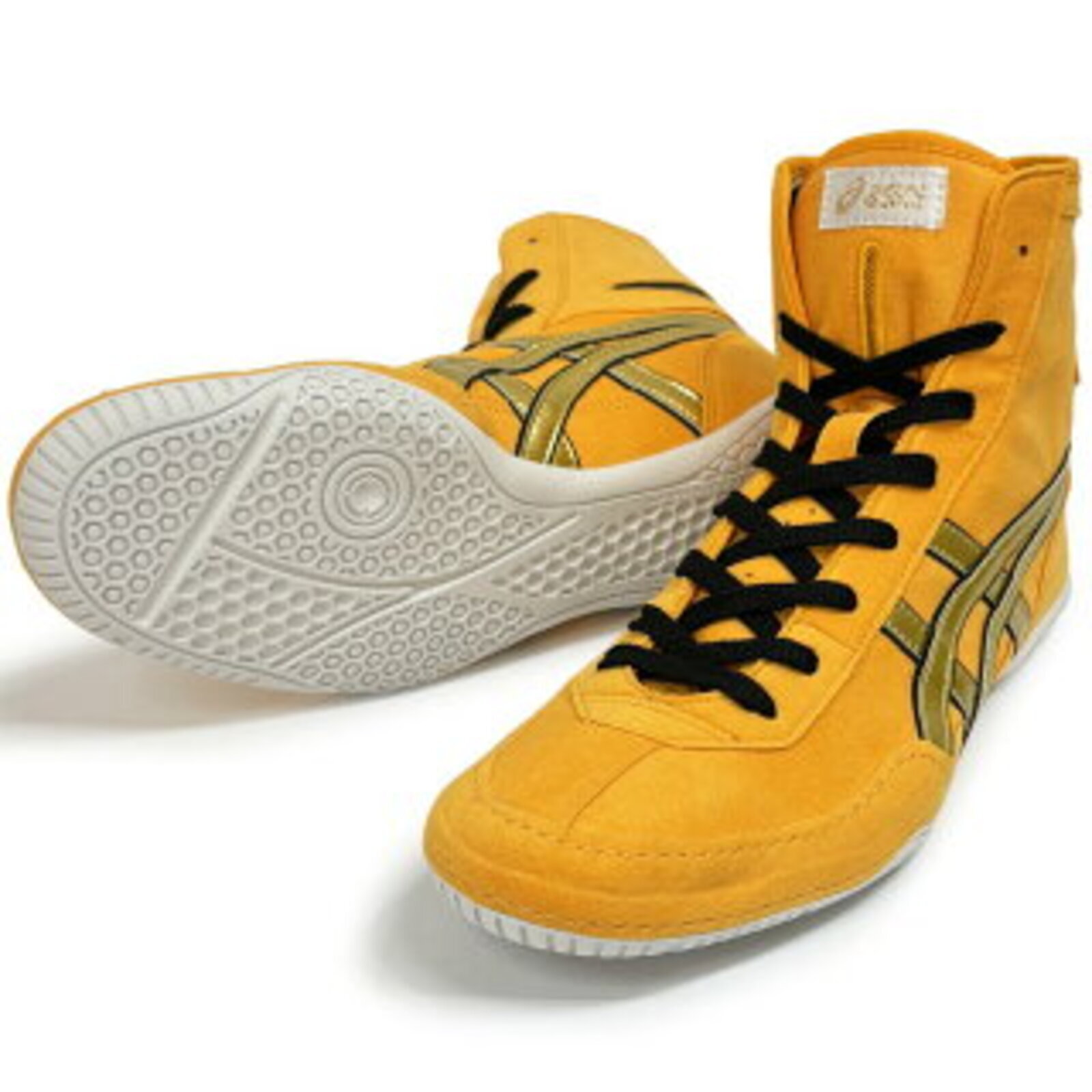 ASICS Wrestling Shoes 1083A001 EX-EO TWR900 Yellow×Gold A541