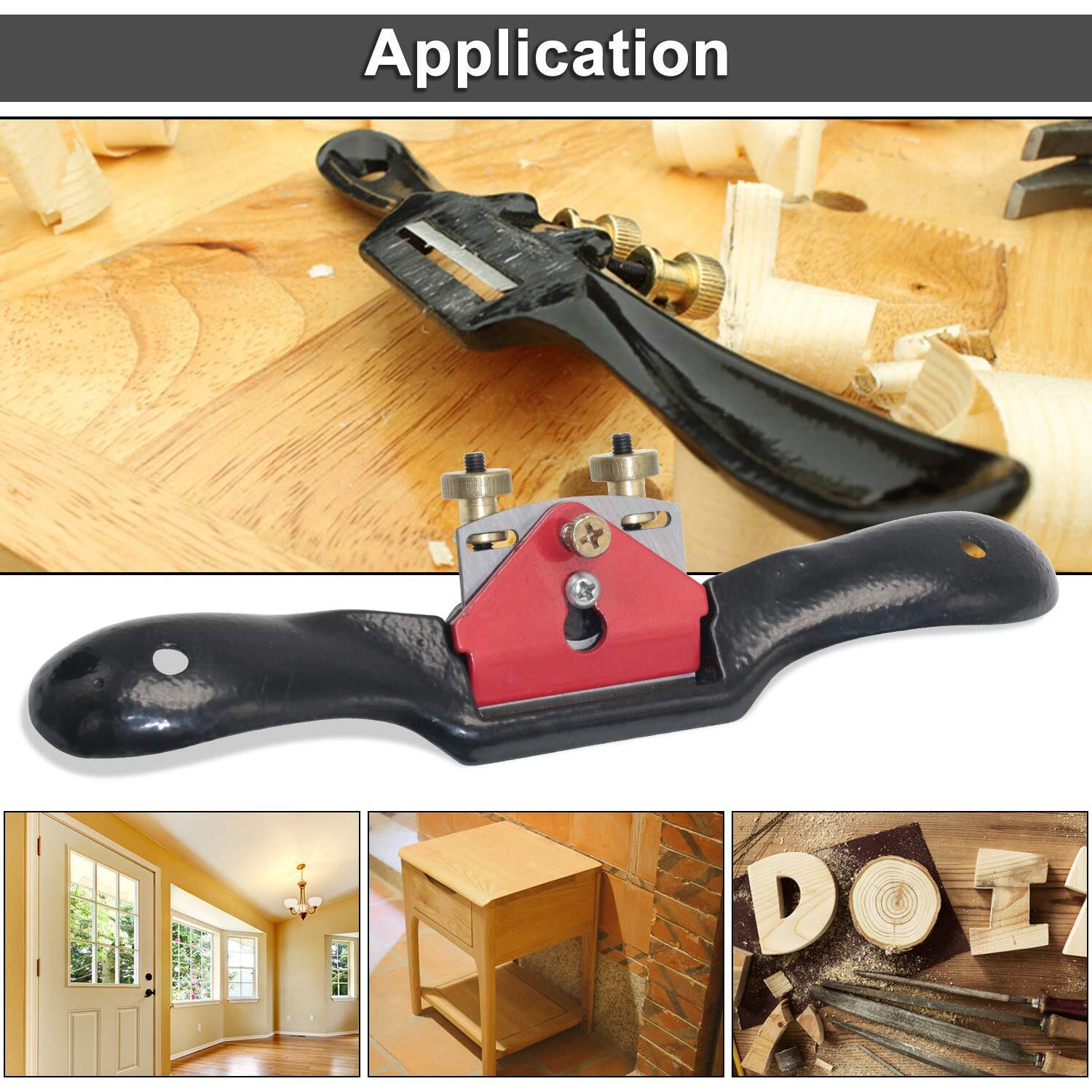 2pcs 9" 10" Adjustable Spokeshave With Replacement Blades And 4way Rasp File Man