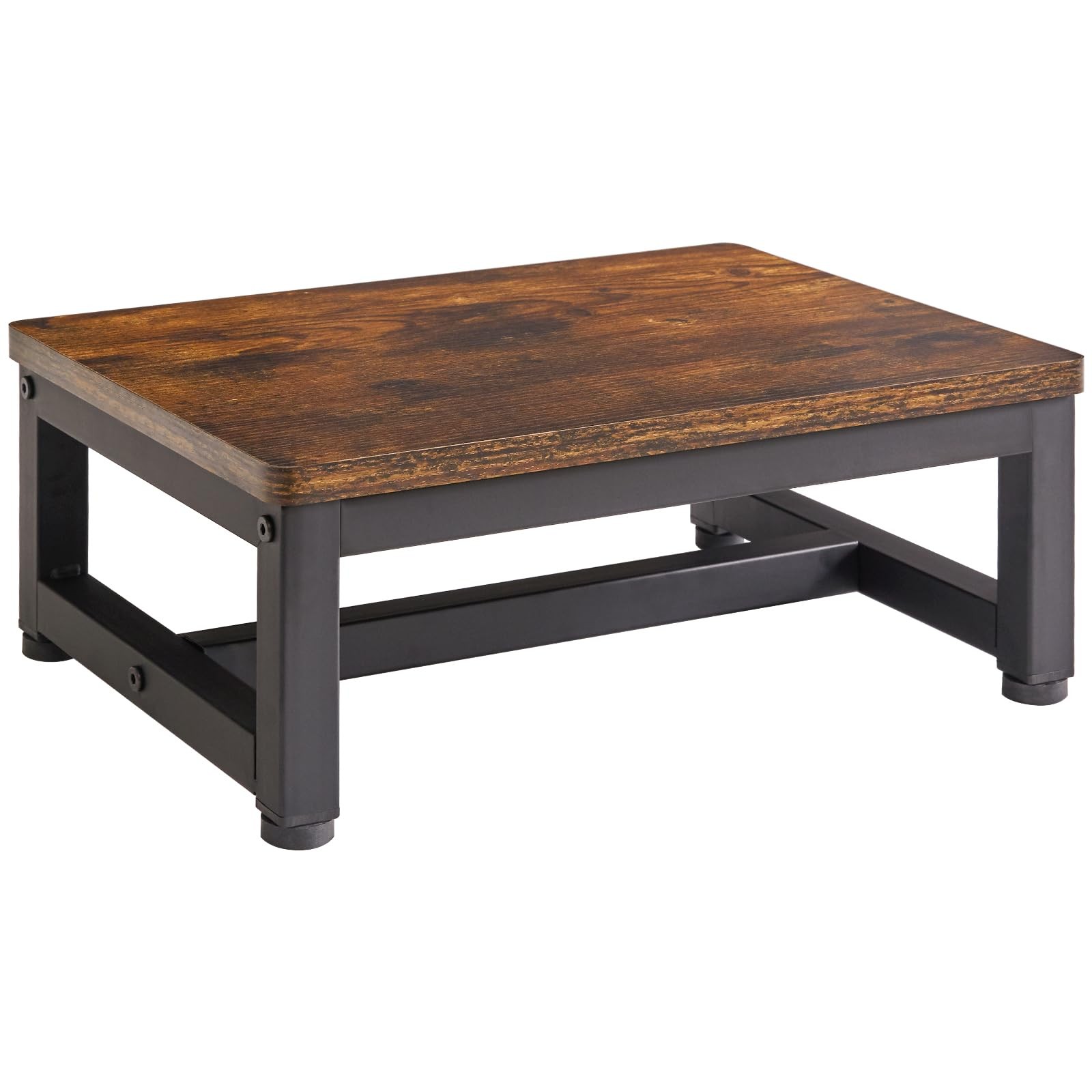IBUYKE One Step Wooden Stools for Adults Stool, Rustic Brown