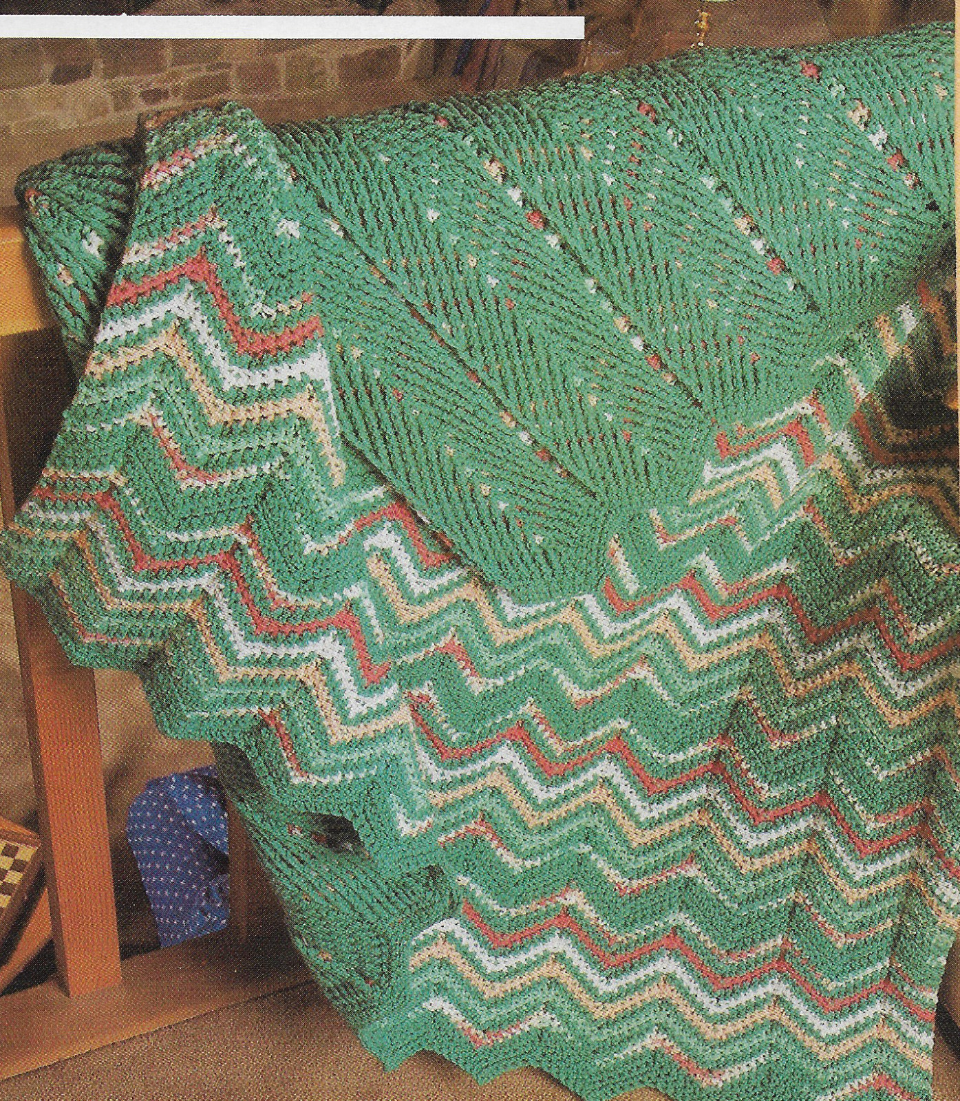 Fascination Ripple Afghan crochet pattern instructions