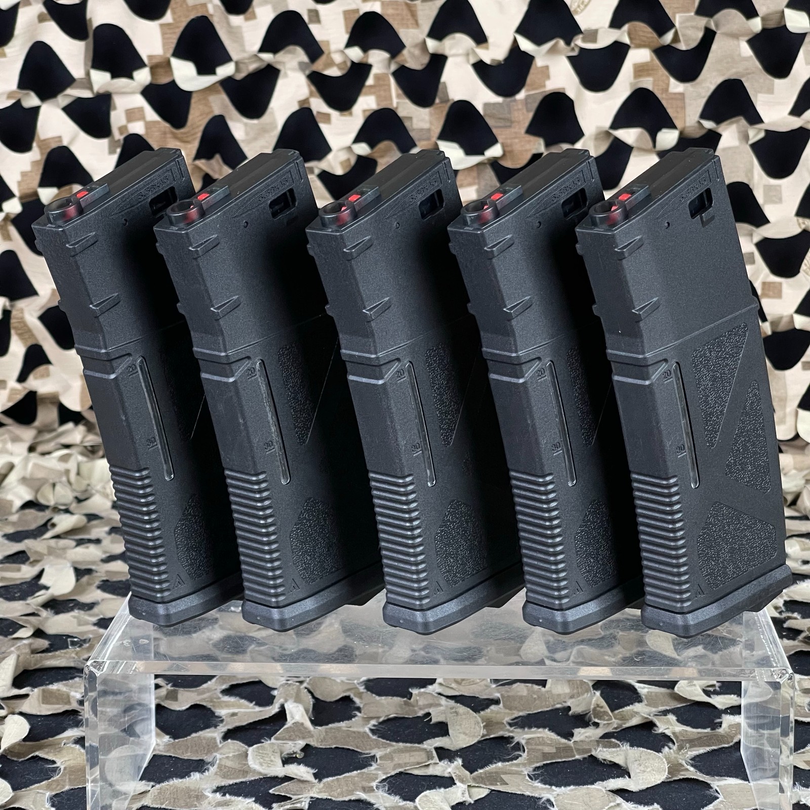 Arcturus AR MOD1 M4/M16 200 Round Mid-Cap Windowed EMM Airsoft Magazines - Black