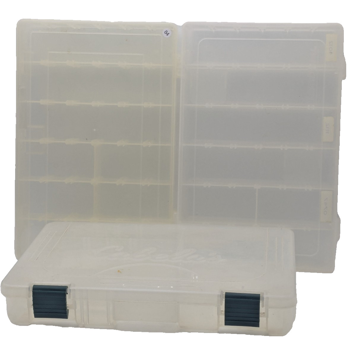 3 Clear Plastic Adjustable Storage Organizer Utility Craft Tackle Boxes 10.75"