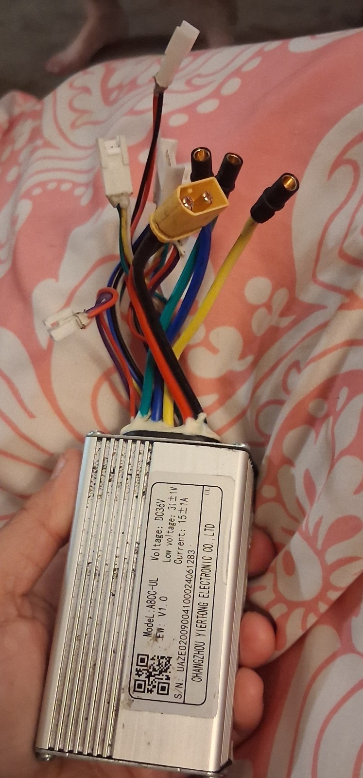 36V 48V 800W Brushless DC Motor Speed Control Box 2-Mode Speed Controller