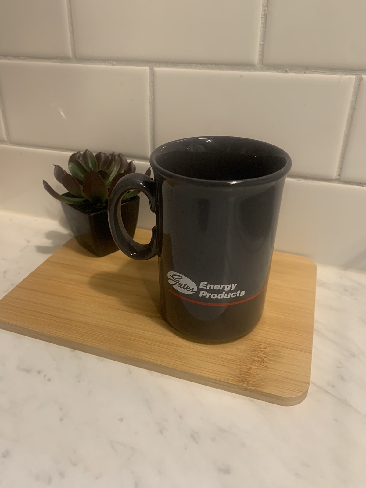 Dark Gray Vintage Space Related Mug - Gates Energy Products